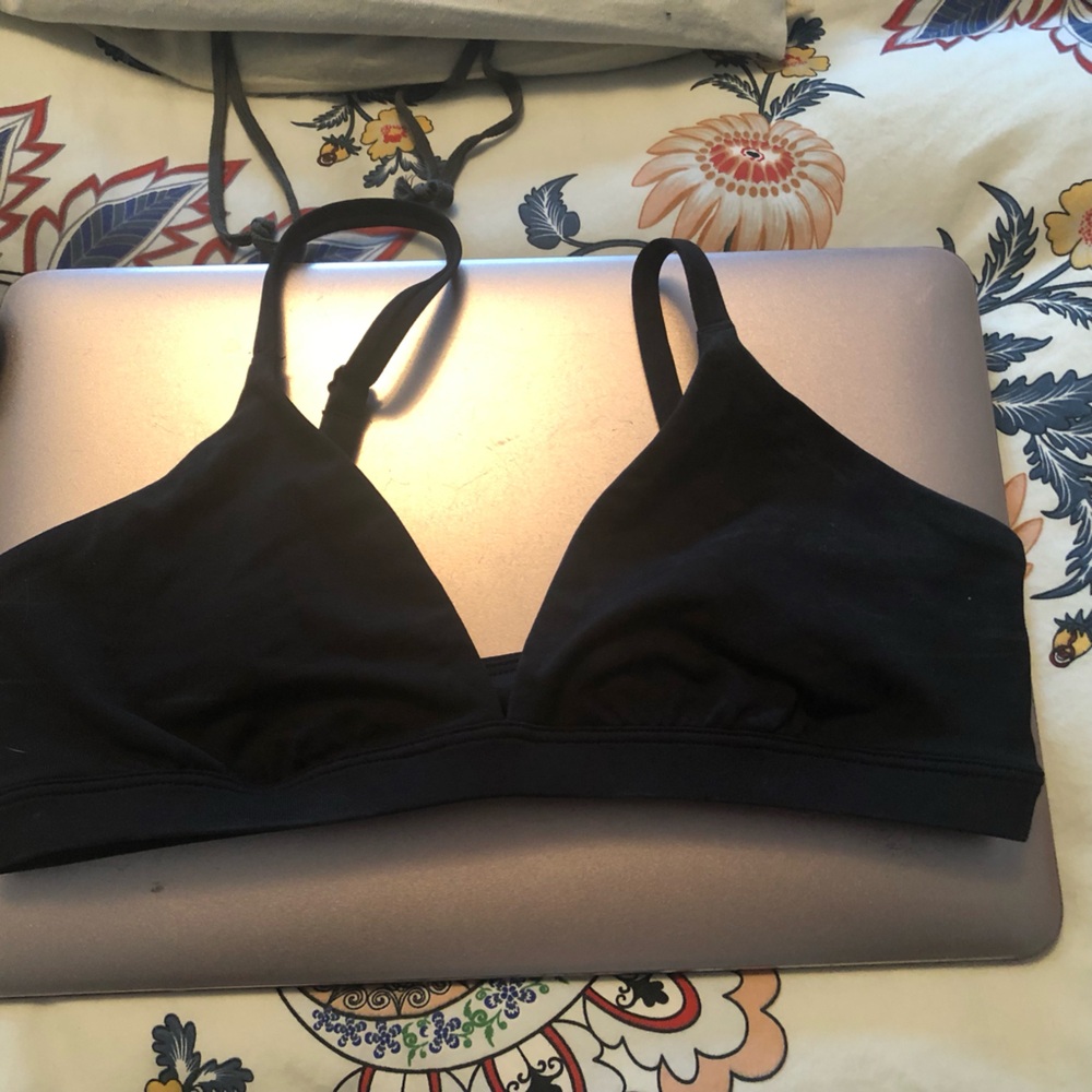 Aritzia Black Triangle Bralette Intimates